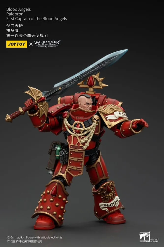 Warhammer The Horus Heresy Action Figure 1/18 Blood Angels Raldoron First Captain of the Blood Angels 13 cm